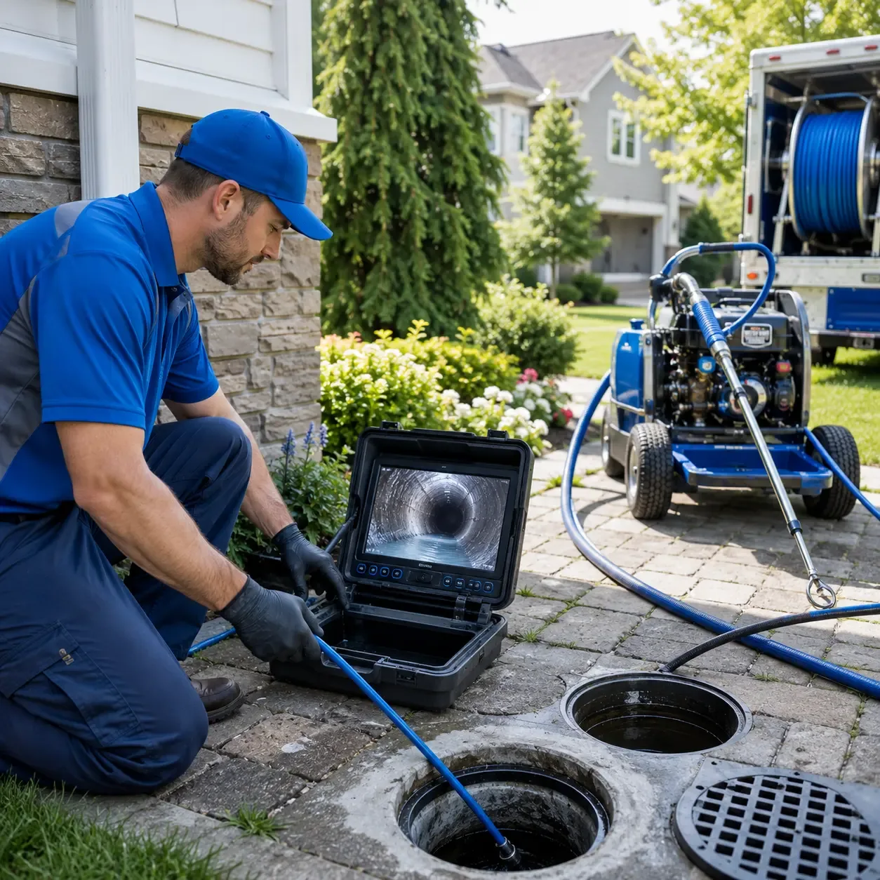 Outdoor drain cleaning professionals serving New Albany, OH